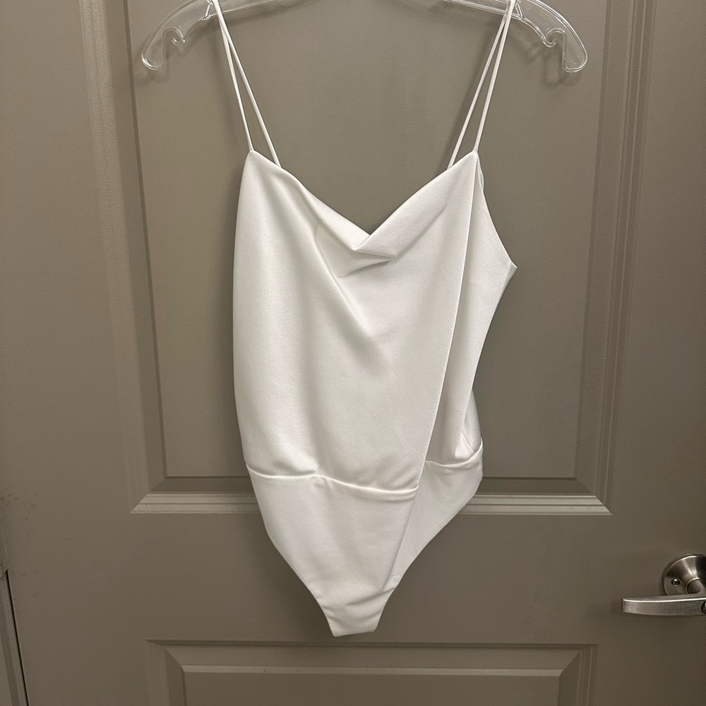 Alice + Olivia Satin Bodysuit XS